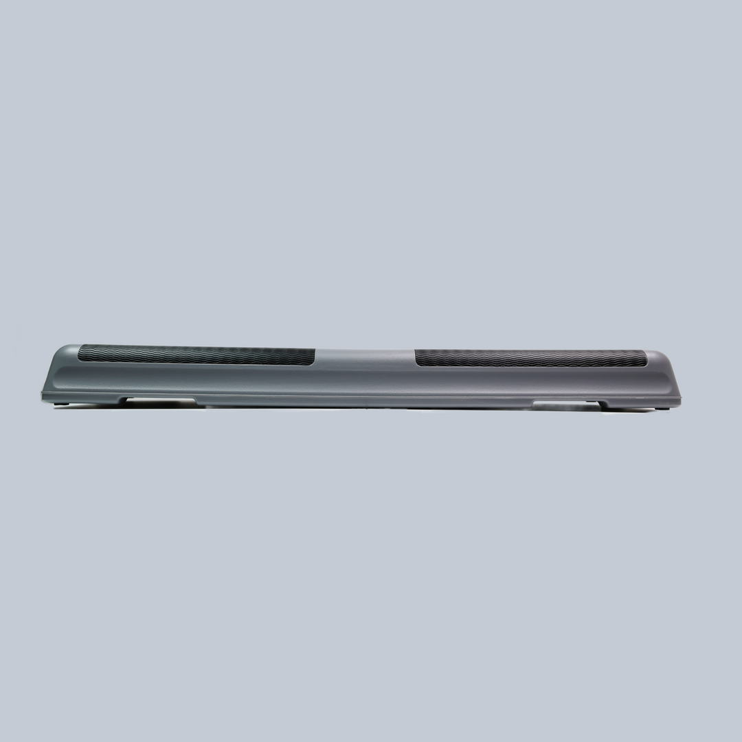 43" safe sturdy large gray aerobic step for a woman's home gym