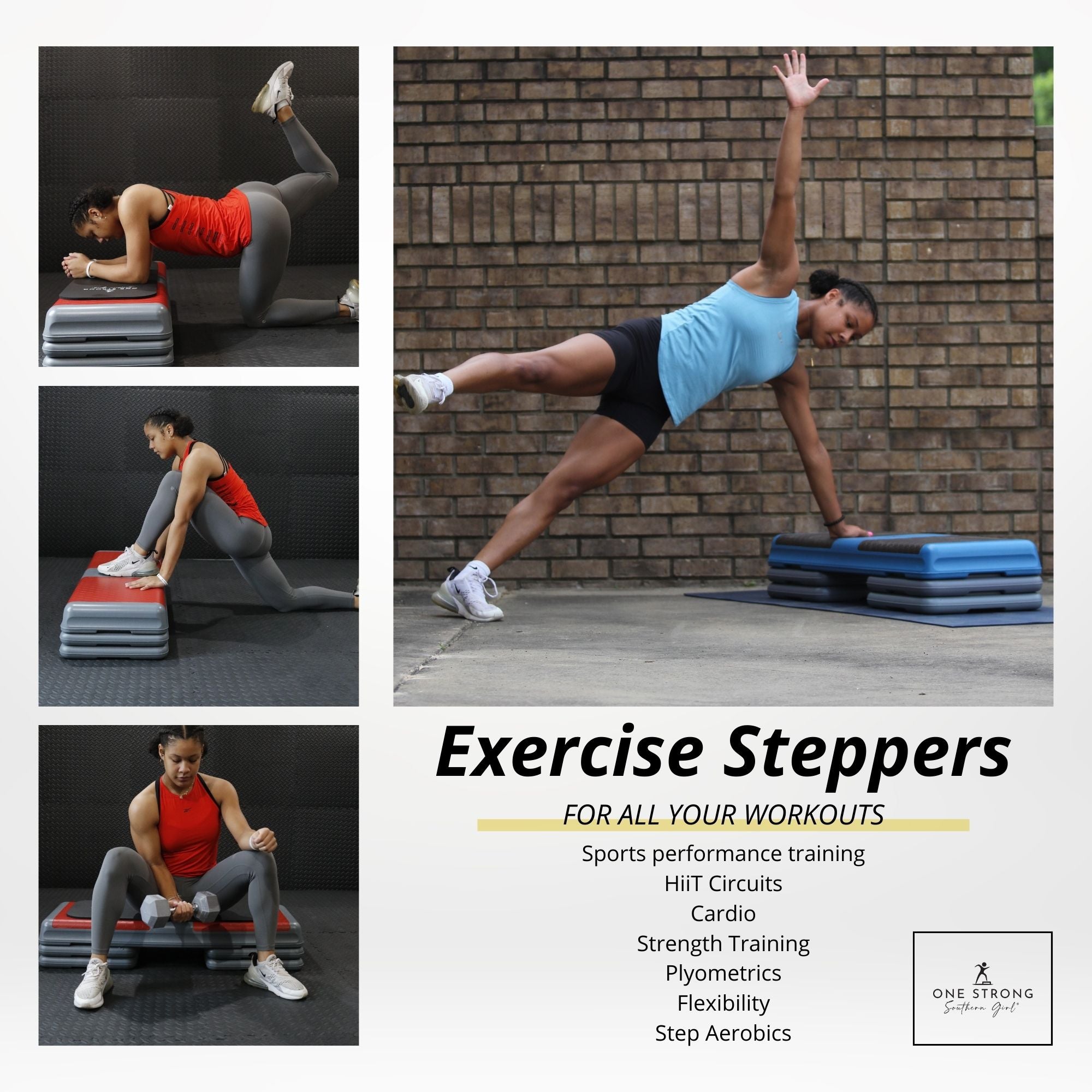 Gray Aerobic Steps – The Aerobic Step Shop by One Strong Southern