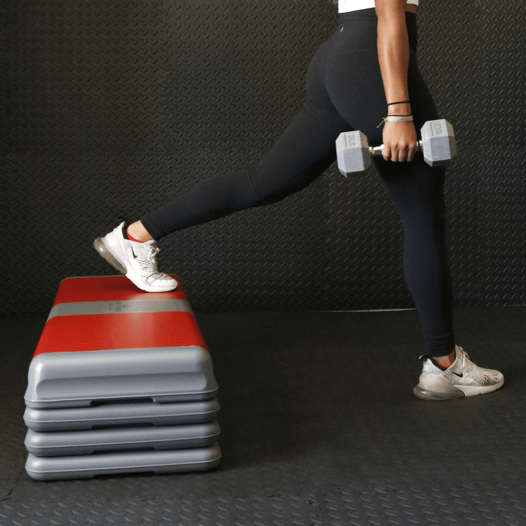 Aerobic Exercise Steps with 6 Adjustable Locking Risers Aerobic Step Shop