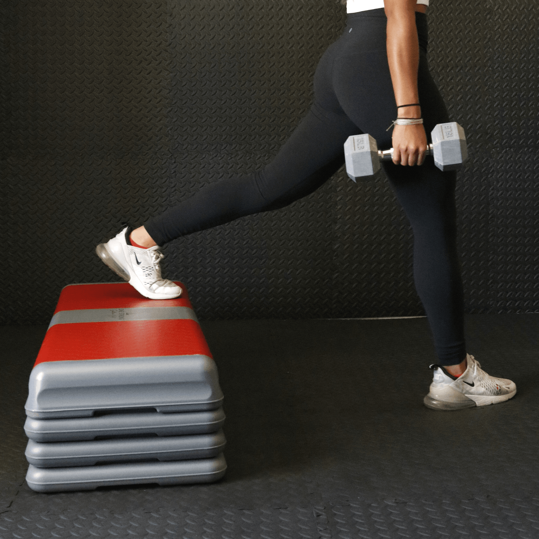 Exercise On Riser Aerobic Exercise Steps with 6 Adjustable Locking Risers – The Aerobic ...