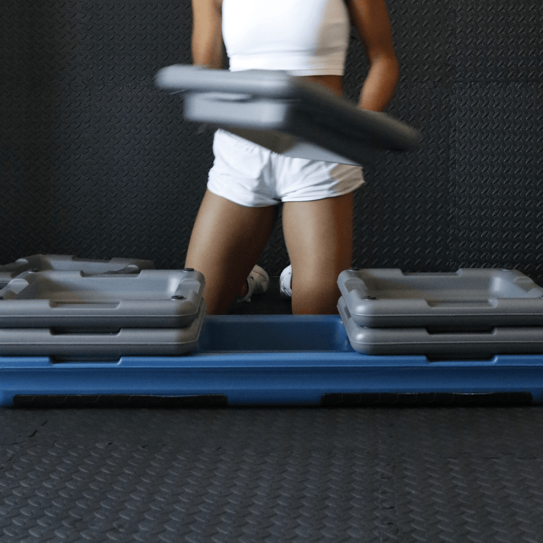 aerobic step-changing locking risers 